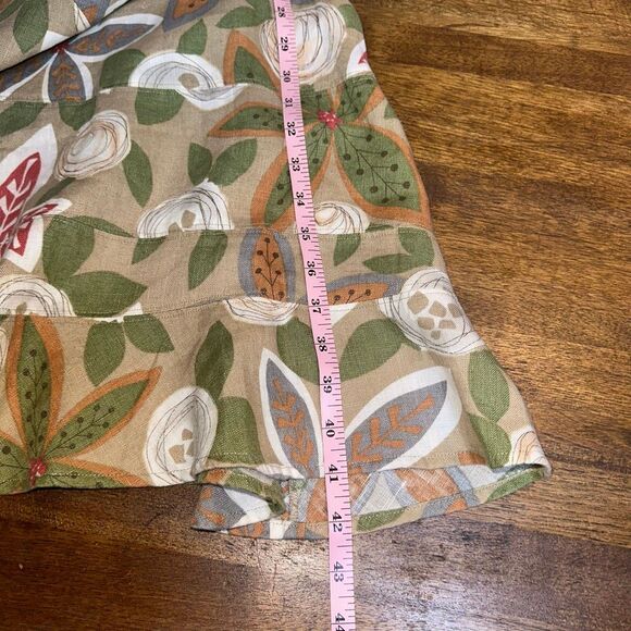 Putumayo Floral Midi Linen Dress - Picture 6 of 7